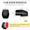 MTRPS 4PCS Deer Whistles for Car, Wind Activated Ultrasonic Vehicle Deer Horn Sensor Avoids Collision, Dual Construction Animal Warning Devices for SUVs Trucks Motorcycles (Black) view 2