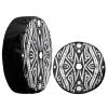 Foruidea Tribal Abstract Seamless Pattern Spare Tire Cover with Backup Camera Hole Wheel Tire Cover Fit Trailer, RV, SUV and Many Vehicle 13inch view 3