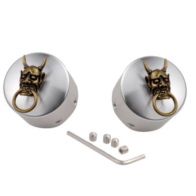 Lunsom Aluminum Wheel Axle Nut Caps,Front Covers Accessories, Compatible with HaXley Motorcycle,Bronze