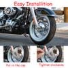 Lunsom Aluminum Wheel Axle Nut Caps,Front Covers Accessories, Compatible with HaXley Motorcycle,Bronze view 4