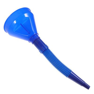 JEWEDECO Large Gas Funnel with Built in Filter Plastic Transmission Funnel for Oil and Gasoline Flexible Long Neck Hose for Automotive Use Lightweight and Compact for Easy Storage Go