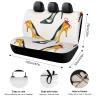 QMNBTES Universal Car Seat Cover, Waterproof High Heel Shoes Rear Seat Protector Non-Slip Carseat Covers Easy to Install Automotive Seat Covers & Accessories for Auto SUV Truck Van view 2