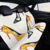 QMNBTES Universal Car Seat Cover, Waterproof High Heel Shoes Rear Seat Protector Non-Slip Carseat Covers Easy to Install Automotive Seat Covers & Accessories for Auto SUV Truck Van view 4