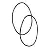 KarParts360 for Ram 4500/5500 2011-2018 Axle Hub O-Ring | Nitrile Rubber | Black Color | 4.109 inches Inside Diameter | 4.387 inches Outside Diameter | Round Rim Shape | 0.139 inches Thickness view 2