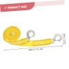 UKCOCO Heavy Duty Nylon Towing Rope Car Tow Strap for Truck Emergency Outdoor Use Tear Resistant Pulling Strap with High Strength view 2
