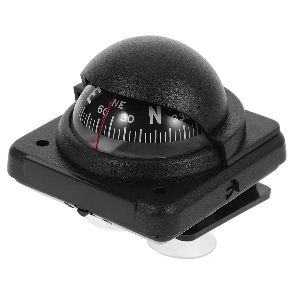 Hemobllo Adjustable Automotive Compass Ball for Car Dashboard Abs Material Navigation Tool with Easy Installation Precise Direction Guidance for Vehicles Boats and Trucks