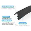 GreceYou 4M/13FT Car Window Seal Strip, V Shape Rubber Weather Stripping Silent & Dustproof, for Most Car Truck SUV RV (Black, 4M/13FT) view 4