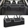 ZBBZBB Trunk Organizer for Benz C Class(4door) 2007-2014, Vehicle Backseat Hanging Cargo Organization Storage Bag Collapsible Rear Seat Organizer view 2