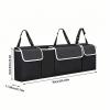 ZBBZBB Trunk Organizer for Benz C Class(4door) 2007-2014, Vehicle Backseat Hanging Cargo Organization Storage Bag Collapsible Rear Seat Organizer view 3