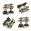 Opuweiy 4 PCS 520 HV Chain Master Link, Chain Connecting Links with Rubber Sealing O-ring, Heavy Duty Manganese Steel Oil Seal Latch, Universal for Most Motorcycles Dirt Bike (Gold) view 1