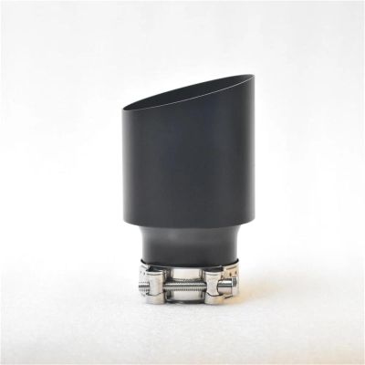 Tail Pipe Matte Black Stainless Steel Car Accessories Muffler Tip Exhaust Pipe Universal Nozzle for F10 Golf Car Exhaust Tip