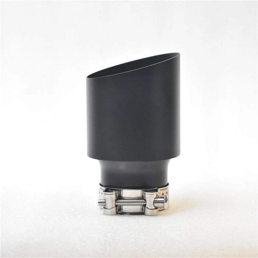 Tail Pipe Matte Black Stainless Steel Car Accessories Muffler Tip Exhaust Pipe Universal Nozzle for F10 Golf Car Exhaust Tip