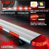 ASPL 49'' Low Profile Strobe Lights Bar Aluminum Warning Light Red White view 2
