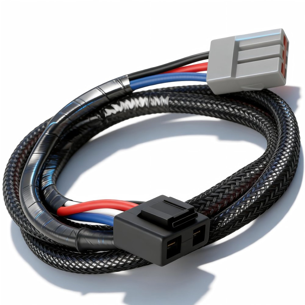 3035-P Brake Controller Wiring Adapter, Fit for Tekonsha 2-Plug Plug and Play Harness, 16AWG 18 Inch 4-Pin Connector for Ford Lincoln Mercury Land Rover, Fit for Prodigy P2 P3 Primus IQ Voyager