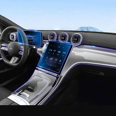 TPU Protective Film Cover Anti-Scratch, for Mercedes Benz C Class 2024 2025 Gearbox Panel Navigation Screen Automotive