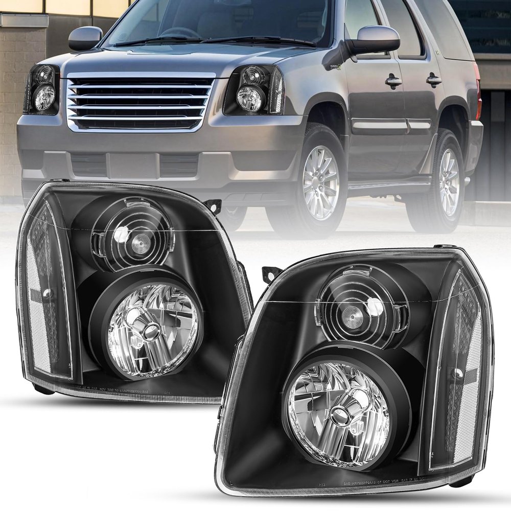 SOCKIR Headlight Assembly Set for 2007-2014 GMC Yukon