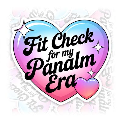 Fit Check for My Napalm Era Sticker or Magnet Decal Cute Demon Heart Colorful Waterproof Vinyl Sticker for Water Bottle Bumper Car Fridge Laptop