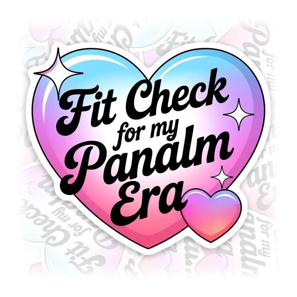 Fit Check for My Napalm Era Sticker or Magnet Decal Cute Demon Heart Colorful Waterproof Vinyl Sticker for Water Bottle Bumper Car Fridge Laptop