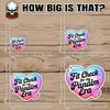 Fit Check for My Napalm Era Sticker or Magnet Decal Cute Demon Heart Colorful Waterproof Vinyl Sticker for Water Bottle Bumper Car Fridge Laptop view 2