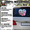 Fit Check for My Napalm Era Sticker or Magnet Decal Cute Demon Heart Colorful Waterproof Vinyl Sticker for Water Bottle Bumper Car Fridge Laptop view 4