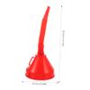 Mobestech Thick Plastic Long Funnel with Filter Large Spill Gas Tank Funnel for Cars Motorcycles Boats Automotive Fuel Transfer Tool view 2