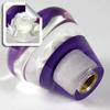 Universal 50mm Clear Diamond Shape with Real Rose Flowers Unique Manual Car Gear Stick Head Shift Knob, 5 6 Speed Fit Most Manual Automatic Vehicles Trucks with 3 Adapters (White) view 3