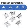 Dogary 4 PCS Window Regulator Slider Clip, Window Glass Adjustment Sliding Jaw Pivot Buckle, One-piece Aperture Glass Lift Regulator Parts, Universal for Cars Repair Accessories (White) view 3