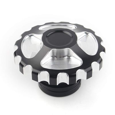 Cnoula11 Scooter Parts Oil Gas Tank Cover Accessories for Harley For Sportster XL883 XL1200 48 Dyna For Touring For Softail 1994-2017, Black