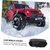 PRETYZOOM Heavy Duty Car Winch Cover Oxford Electric Winch Protector with Breathable Design and Elastic Edge for SUV Outdoor Protection view 3