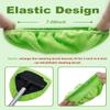 eFuncar 5 Pack Microfiber Pads, Replacement Heads Cover, Windshield Cleaner Tools, Washable & Reusable Triangle Pads, Fit for Window Reach Tool, Handle Not Included (Green) view 3