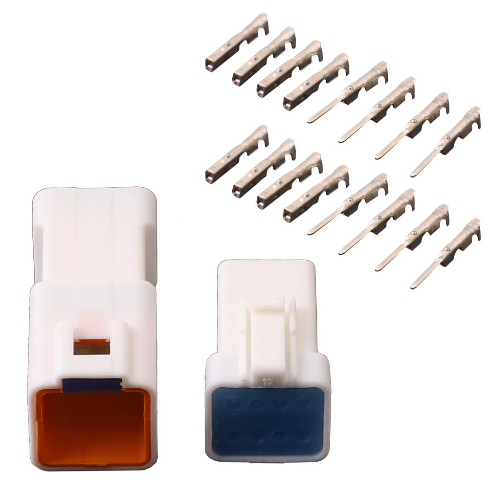 CNHAIHD JST Waterproof Connector JWPF-VSLE Series Male and Female Plugs (8PIN, 5 Kits)
