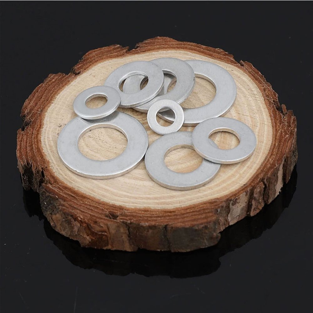 Zkenshan-washers Aluminum Washers Gasket Thickness M3 M4 M5 M6 M8 M10 M12 M14 M16 M18 M20 M22 M24 Flat Metal Washer Gasket Aluminum Sealing Rings, Good Wear Resistance(M12X16X1mm (30pcs))