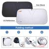 Custom Made Windscreen Sun Shade Compatible with Opel Speedster 2000-2015,Sun Protection,Inner Foldable car Sunshade(Silver) view 4