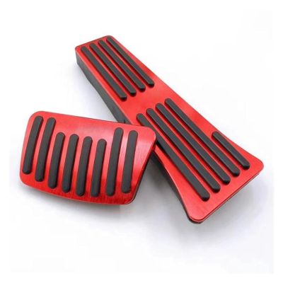 Brake Foot Pedal Pad for Hyundai for Sonata LF 2015 2016 2017 2018 2019 2020 2021 2022 Aluminum Car Foot Pedal Accelerator Brake Pedal Cover Accessories (Color : Red)