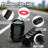 4Pack Turtle Tire Valve Stem Caps Sea Turtle Car Accessories Decor for Cars Trucks SUV Motorcycles Bicycles Bike Tire Air Cap for Men Women and Sea Turtles Decor Lovers view 3