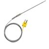 K-Type Thermocouple Sensor with High Temperature Stainless Steel Pointed Insertion Probe 500 with Stainless Steel Braided Cable(Probe diam 4X200mm) view 1
