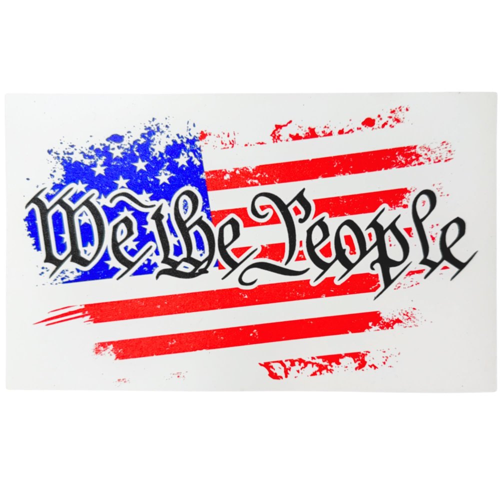 Reflective Solutions - We The People American Flag Magnet - 4 x 6-1 Pack - Magnetic Flag for Cars and Trucks - Proudly Made in The USA - Super Strong American Flag Decal - Magnetic American Flag