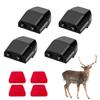 YTFRL 4 PCS Deer Whistles for Car, Dual Construction Deer Warning Device with Waterproof Adhesive Tapes, Animal Alert Horn Avoids Collisions Suitable for Cars Trucks Motorcycles (Black) view 1