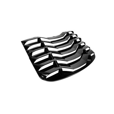 AMPP Style 2PC Gloss Black Rear Window Windshield Louver Cover Compatible with 2024-2025 Ford Mustang S650 Coupe