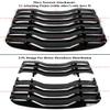 AMPP Style 2PC Gloss Black Rear Window Windshield Louver Cover Compatible with 2024-2025 Ford Mustang S650 Coupe view 2