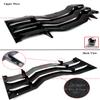 AMPP Style 2PC Gloss Black Rear Window Windshield Louver Cover Compatible with 2024-2025 Ford Mustang S650 Coupe view 3