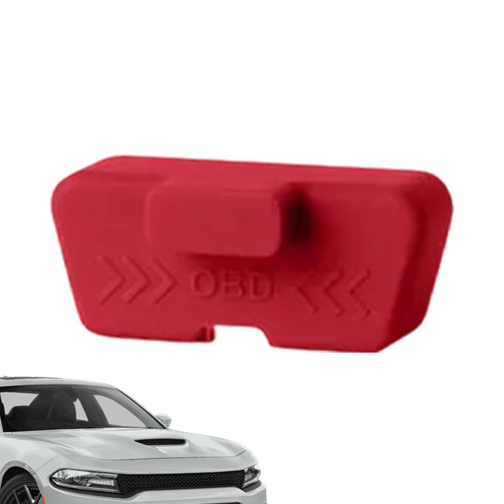 Silicone OBD Interface Cover - Port Security Plug, Waterproof Connector Guard | Automotive Diagnostic Blocker Protection Device, Reusable Locking Sleeve With Firm Grip Fitment For Different Car Models