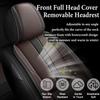 SOUIPA Car Seat Covers 2 Seats Fit for Lincoln MKZ 2007-2020,Waterproof Leather Seat Covers,Airbag Compatible,Car Seat Protectors Interior Sets(Front Set,Black&Brown) view 2