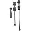 Aluminum Alloy Road Bike Security Quick Release Skewers Wheels Locking, Durable Anti Theft Bicycle, Lightweight Portable Mountain Bike Lock, Red (Black) view 1