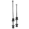Aluminum Alloy Road Bike Security Quick Release Skewers Wheels Locking, Durable Anti Theft Bicycle, Lightweight Portable Mountain Bike Lock, Red (Black) view 2