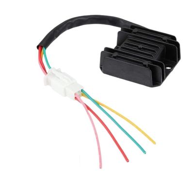 Voltage Rectifier 4 Wires Voltage Regulator Rectifier Current Rectifier Universal Voltage Regulator for Motorcycle GY6 CG125-250CC