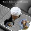Pad Dachshund Car Coasters Cup Holder Insert Coaster, 2Pcs Absorbent Cork Bar Coasters, Heat Resistant Reusable Anti Slip Drink Coaster Car Decor Auto Accessories for Women view 4