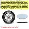 American Flag Wheel Center Caps (4PCS) - Custom Round Aluminum Self-Adhesive Decals - Fit for Car, Truck, SUV Hub Caps Emblem (All Black, 56mm) view 3