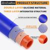 5/16"X5FT(ID:8MM) Silicone Heater Hose Blue and Red Coolant Radiator Vacuum Line, Reinforced High Temperature Reinforced 4MM Thick(0.16 In) (5/16" ID-5Ft(ID 8mm)) view 2