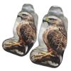 LHDGBNV Watercolor of Hawk Car Front Seat Covers Set of 2, Elastic Breathable Car Front Seat Protector Soft Comfy Vehicle Seats Cushion Cover Car Accessories Universal Fit for Most SUV Sedan Truck view 1
